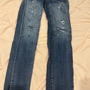 American Eagle Outfitters Blue Skinny Super stretch jeggings